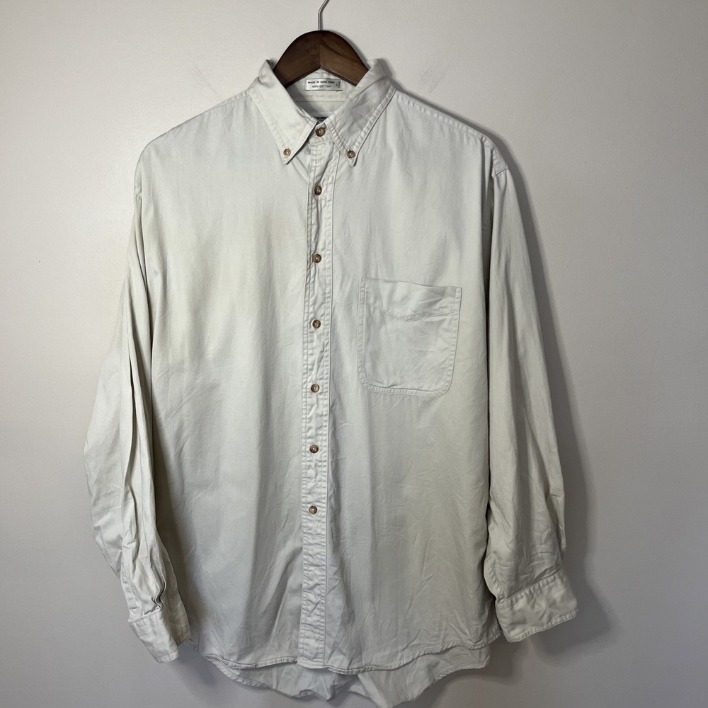 Vintage‎ Abercrombie & Fitch Men's Button Down Oxford Shirt M Made in Hong Kong